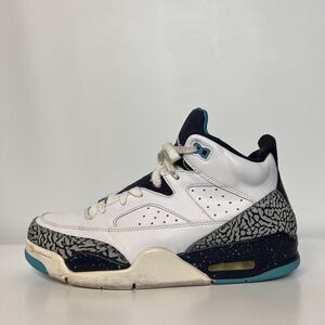 Air Jordan Son of Mars Low Basketball Shoes Elephant Print White Black Teal
